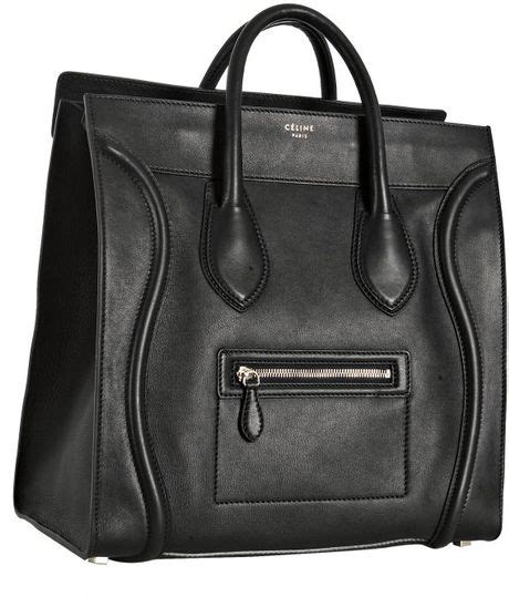 celine black leather shopper|Celine handbags.